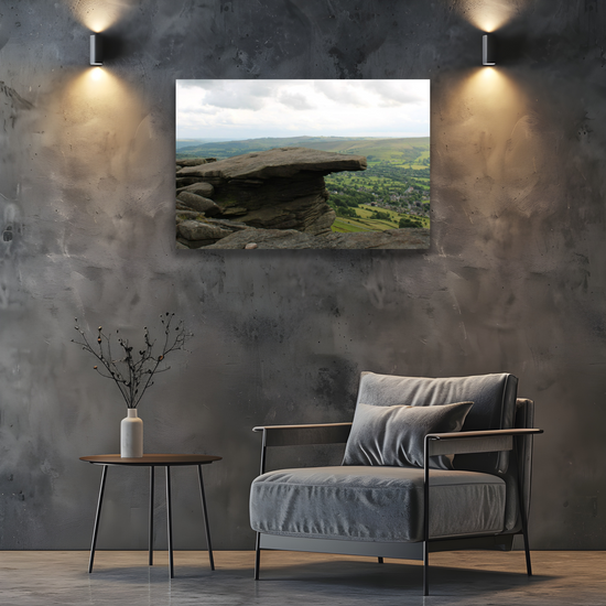 Canvas Art. English Landscapes & Riverscapes. Bamford Edge. Peak District National Park. England.