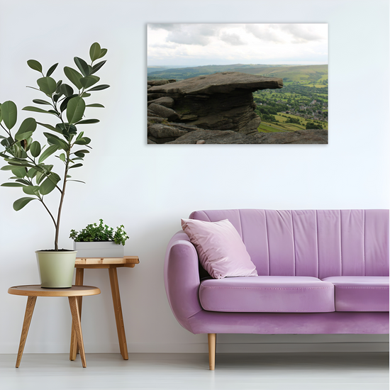 Canvas Art. English Landscapes & Riverscapes. Bamford Edge. Peak District National Park. England.