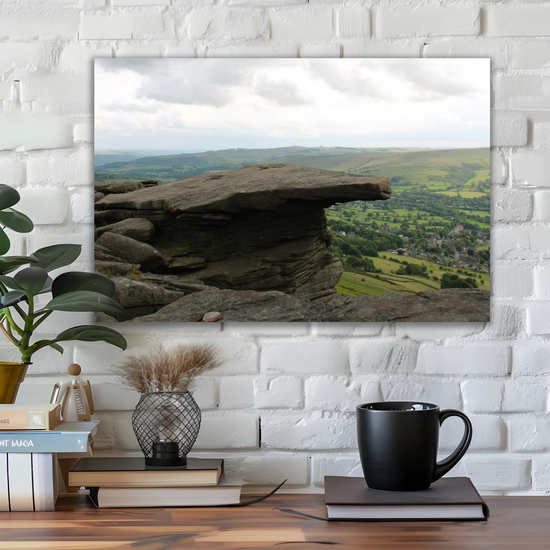 Canvas Art. English Landscapes & Riverscapes. Bamford Edge. Peak District National Park. England.