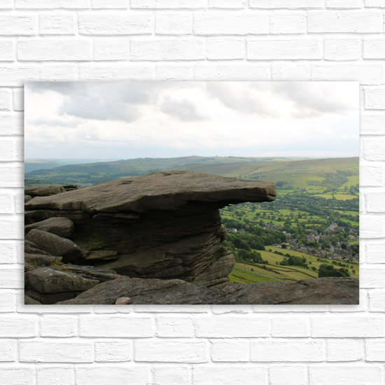 Canvas Art. English Landscapes & Riverscapes. Bamford Edge. Peak District National Park. England.