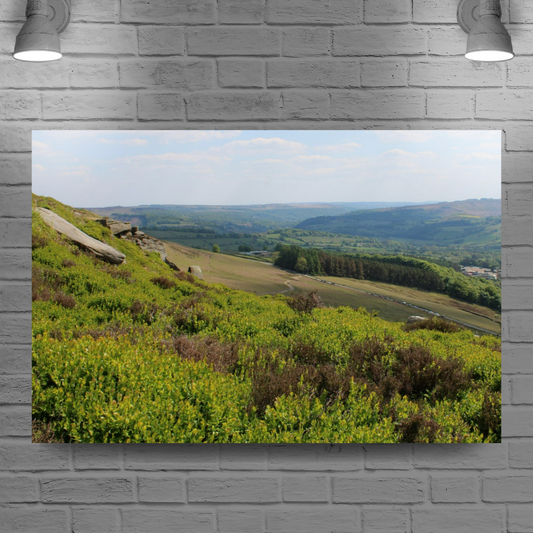 Canvas Art. English Landscapes & Riverscapes. Bamford Edge. Peak District National Park. England.