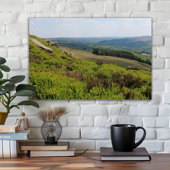 Canvas Art. English Landscapes & Riverscapes. Bamford Edge. Peak District National Park. England.