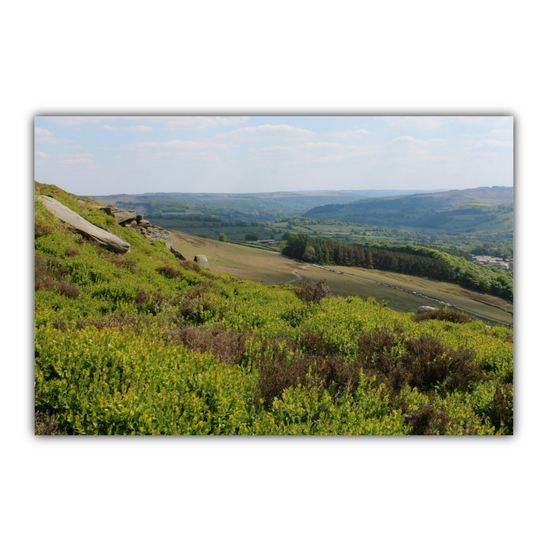 Canvas Art. English Landscapes & Riverscapes. Bamford Edge. Peak District National Park. England.