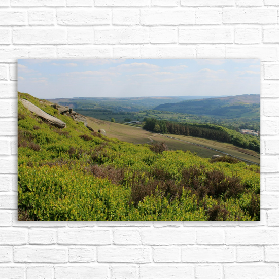 Canvas Art. English Landscapes & Riverscapes. Bamford Edge. Peak District National Park. England.