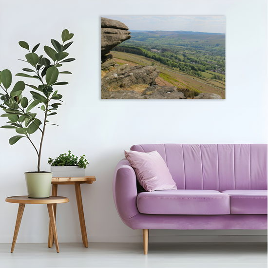 Canvas Art. English Landscapes & Riverscapes. Bamford Edge. Peak District National Park. England.