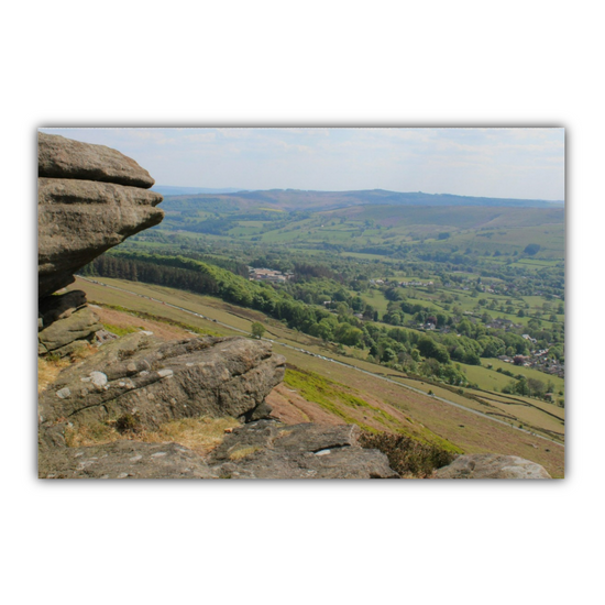 Canvas Art. English Landscapes & Riverscapes. Bamford Edge. Peak District National Park. England.