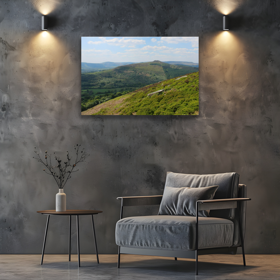 Canvas Art. English Landscapes & Riverscapes. Bamford Edge. Peak District National Park. England.