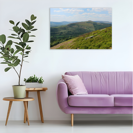 Canvas Art. English Landscapes & Riverscapes. Bamford Edge. Peak District National Park. England.