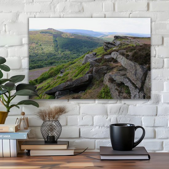 Canvas Art. English Landscapes & Riverscapes. Bamford Edge. Peak District National Park. England.
