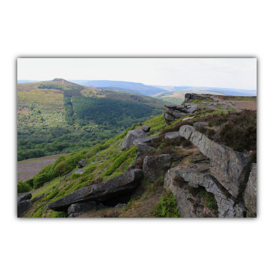 Canvas Art. English Landscapes & Riverscapes. Bamford Edge. Peak District National Park. England.