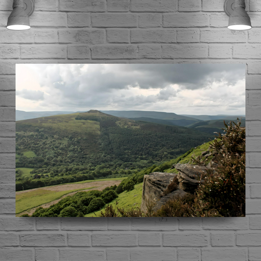 Canvas Art. English Landscapes & Riverscapes. Bamford Edge. Peak District National Park. England.