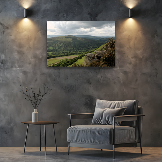 Canvas Art. English Landscapes & Riverscapes. Bamford Edge. Peak District National Park. England.