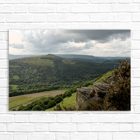 Canvas Art. English Landscapes & Riverscapes. Bamford Edge. Peak District National Park. England.
