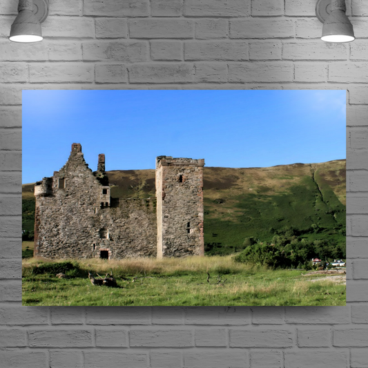 Canvas Art. Scottish Landscapes & Landmarks. Lochranza Castle. Isle of Arran. Scotland.