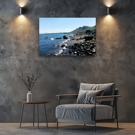 Giclée Mounted Wall Art Prints. An Corran Beach. Isle of Skye. Scotland.