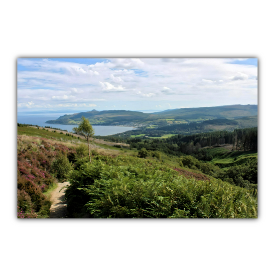 Canvas Art. Scottish Landscapes & Seascapes. Goatfell Mountain Trail. Isle of Arran. Scotland.