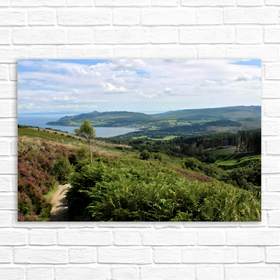 Canvas Art. Scottish Landscapes & Seascapes. Goatfell Mountain Trail. Isle of Arran. Scotland.