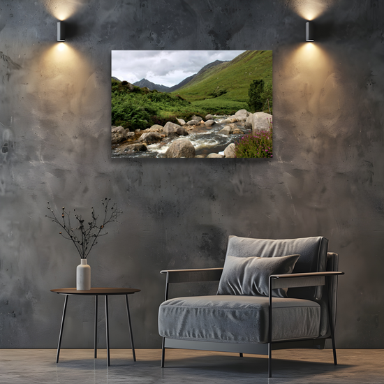 Canvas Art. Scottish Landscapes & Riverscapes. Glen Rosa Trail. Isle of Arran. Scotland.