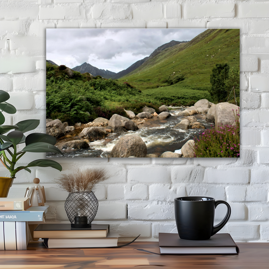 Canvas Art. Scottish Landscapes & Riverscapes. Glen Rosa Trail. Isle of Arran. Scotland.