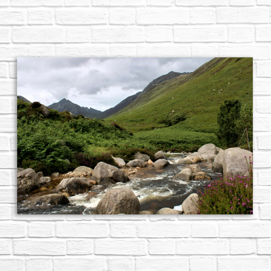 Canvas Art. Scottish Landscapes & Riverscapes. Glen Rosa Trail. Isle of Arran. Scotland.