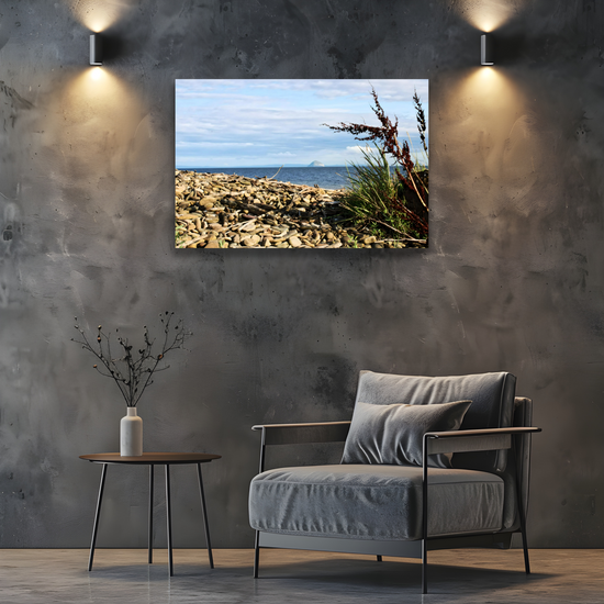 Canvas Art. Scottish Landscapes & Seascapes. Sliddery. Ailsa Craig View. Isle of Arran. Scotland.