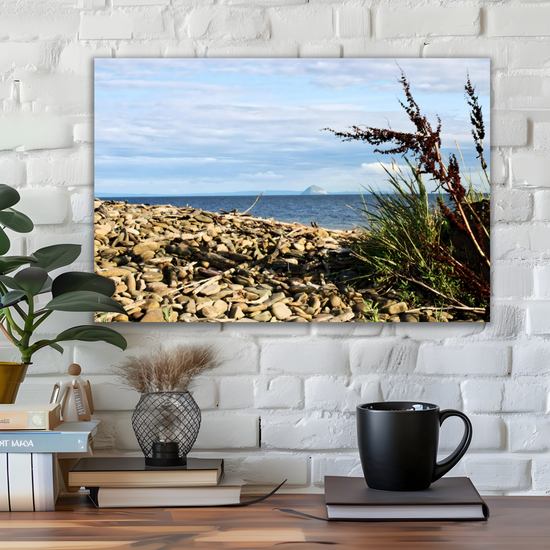 Canvas Art. Scottish Landscapes & Seascapes. Sliddery. Ailsa Craig View. Isle of Arran. Scotland.