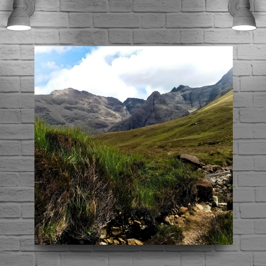 Giclée Mounted Wall Art Prints: Fairy Pools. Isle of Skye. Scotland.