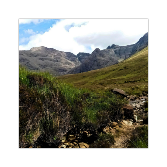 Giclée Mounted Wall Art Prints: Fairy Pools. Isle of Skye. Scotland.