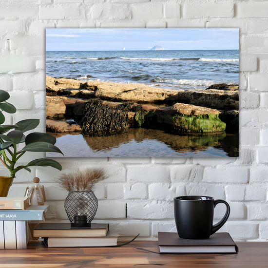Canvas Art. Scottish Landscapes & Seascapes. Sliddery. Ailsa Craig View. Isle of Arran. Scotland.