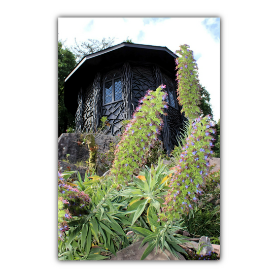 Canvas Art. Scottish Landscapes & Landmarks. Bavarian Summer House. Brodick Castle Gardens. Isle of Arran. Scotland.