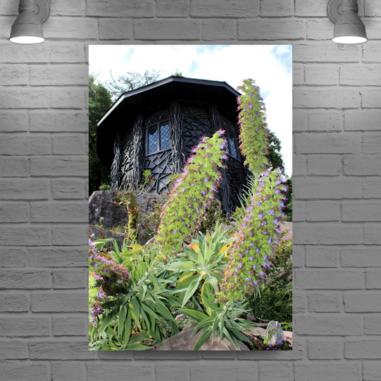 Canvas Art. Scottish Landscapes & Landmarks. Bavarian Summer House. Brodick Castle Gardens. Isle of Arran. Scotland.