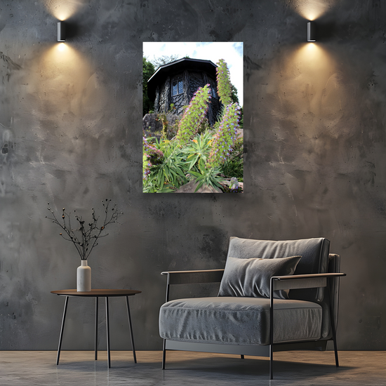 Canvas Art. Scottish Landscapes & Landmarks. Bavarian Summer House. Brodick Castle Gardens. Isle of Arran. Scotland.