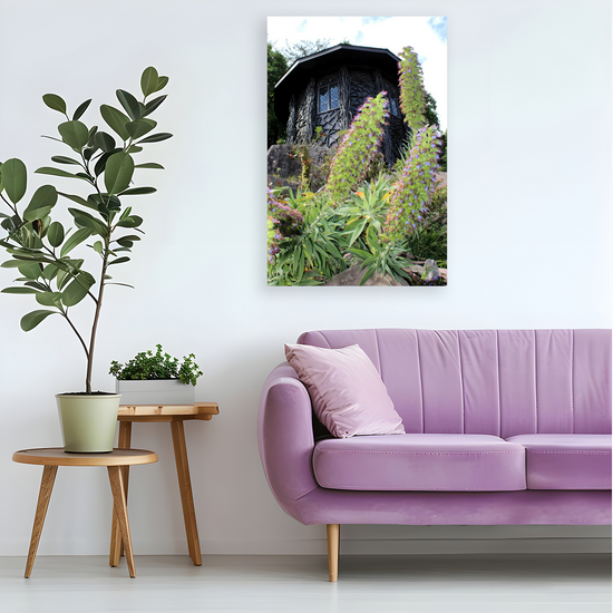 Canvas Art. Scottish Landscapes & Landmarks. Bavarian Summer House. Brodick Castle Gardens. Isle of Arran. Scotland.