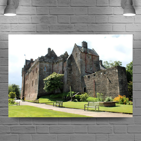 Canvas Art. Scottish Landscapes & Landmarks. Brodick Castle. Isle of Arran. Scotland.