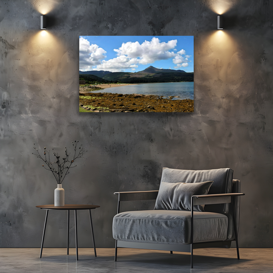 Canvas Art. Scottish Landscapes & Seascapes. Brodick Bay. Goatfell Mountain. Isle of Arran. Scotland.