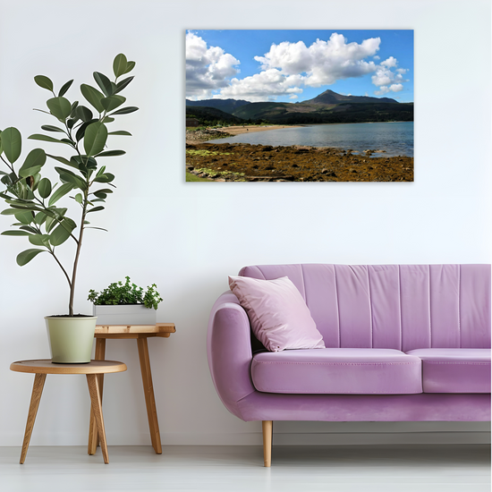 Canvas Art. Scottish Landscapes & Seascapes. Brodick Bay. Goatfell Mountain. Isle of Arran. Scotland.