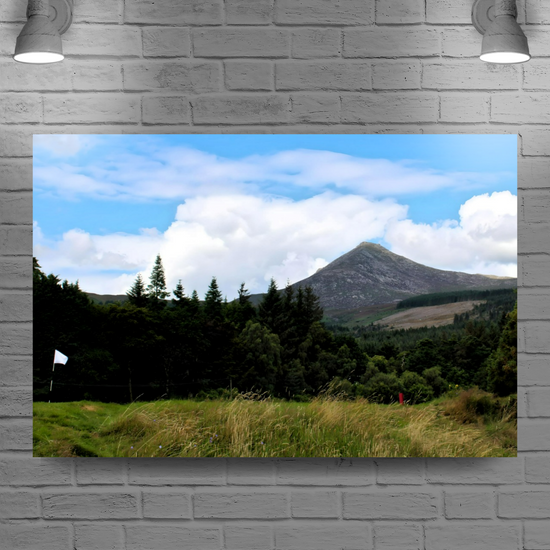 Canvas Art. Scottish Landscapes & Nature. Brodick Golf Course. Goatfell Mountain. Isle of Arran. Scotland.
