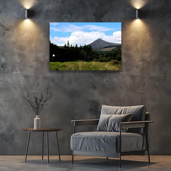 Canvas Art. Scottish Landscapes & Nature. Brodick Golf Course. Goatfell Mountain. Isle of Arran. Scotland.