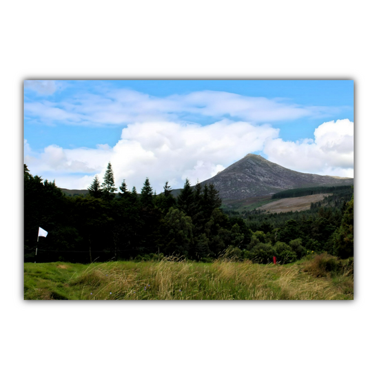 Canvas Art. Scottish Landscapes & Nature. Brodick Golf Course. Goatfell Mountain. Isle of Arran. Scotland.
