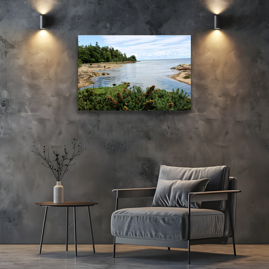 Canvas Art. Scottish Landscapes & Nature. Fisherman's Walk. Brodick Beach. Isle of Arran. Scotland.