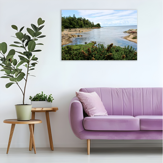 Canvas Art. Scottish Landscapes & Nature. Fisherman's Walk. Brodick Beach. Isle of Arran. Scotland.