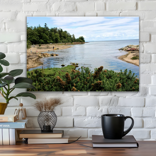 Canvas Art. Scottish Landscapes & Nature. Fisherman's Walk. Brodick Beach. Isle of Arran. Scotland.