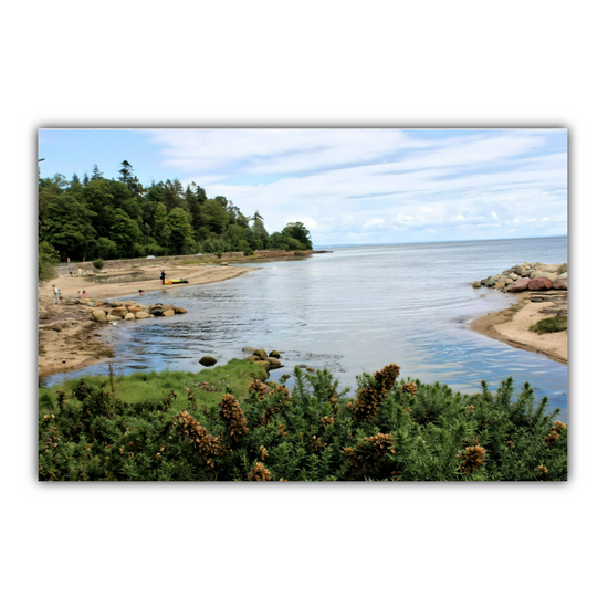 Canvas Art. Scottish Landscapes & Nature. Fisherman's Walk. Brodick Beach. Isle of Arran. Scotland.