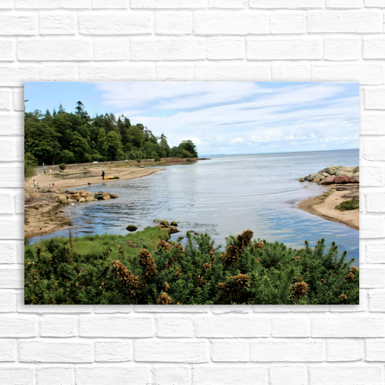 Canvas Art. Scottish Landscapes & Nature. Fisherman's Walk. Brodick Beach. Isle of Arran. Scotland.