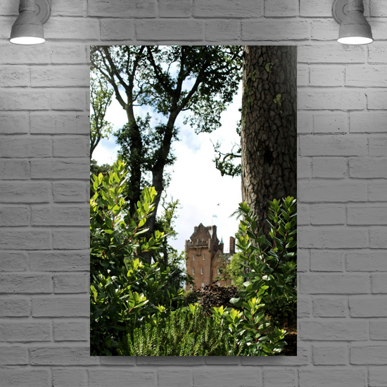 Canvas Art. Scottish Landscapes & Landmarks. Brodick Castle. Isle of Arran. Scotland.