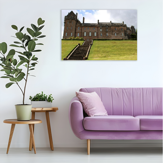 Canvas Art. Scottish Landscapes & Landmarks. Brodick Castle. Isle of Arran. Scotland.