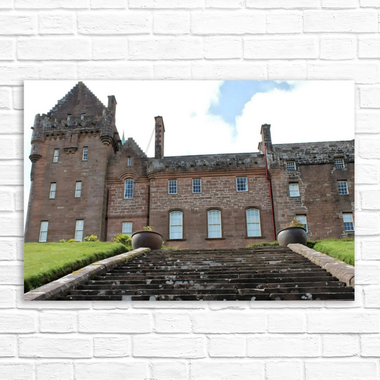 Canvas Art. Scottish Landscapes & Landmarks. Brodick Castle. Isle of Arran. Scotland.