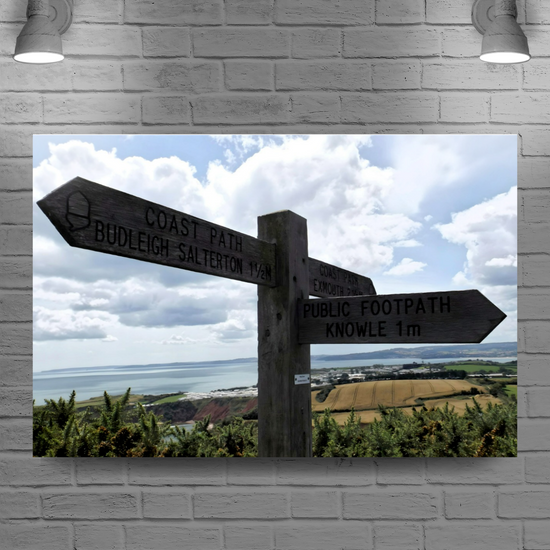 Canvas Art. English Landscapes & Seascapes. South - West Coastal Path. Devon. England.