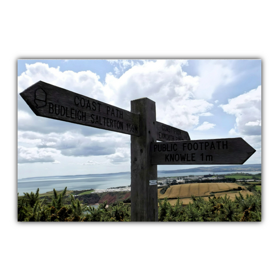 Canvas Art. English Landscapes & Seascapes. South - West Coastal Path. Devon. England.