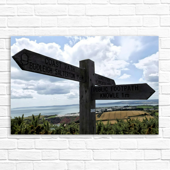 Canvas Art. English Landscapes & Seascapes. South - West Coastal Path. Devon. England.